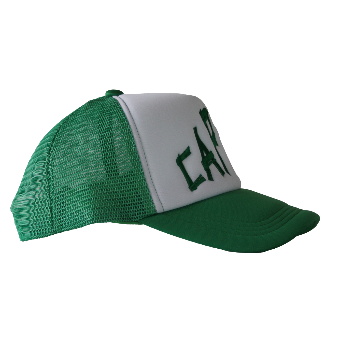 Green & White Cap