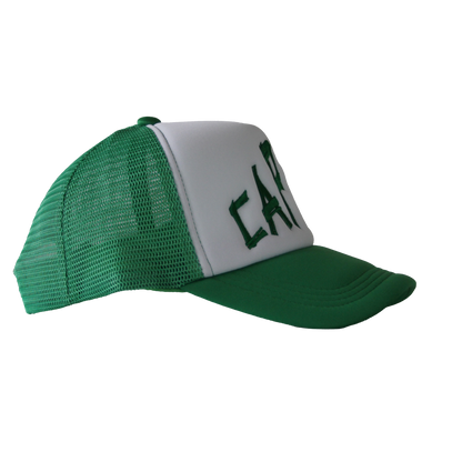 Green & White Cap