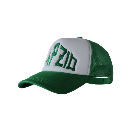 Green & White Cap